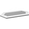 Ekena Millwork Half Round Surface Mount PVC Gable Vent: Functional, w/ 3-1/2"W x 1"P Standard Frame, 36"W x 18"H GVPHR36X1801SF - alternate 5